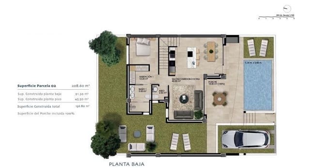 3 soveværelse Rækkehus til salg i Dolores med swimmingpool - € 439.000 (Ref: 9770785)