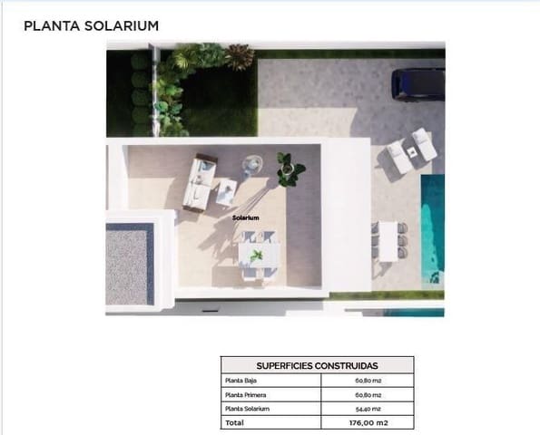 3 Zimmer Villa zu verkaufen in La Regia, Orihuela mit Pool - 495.000 € (Ref: 9773250)