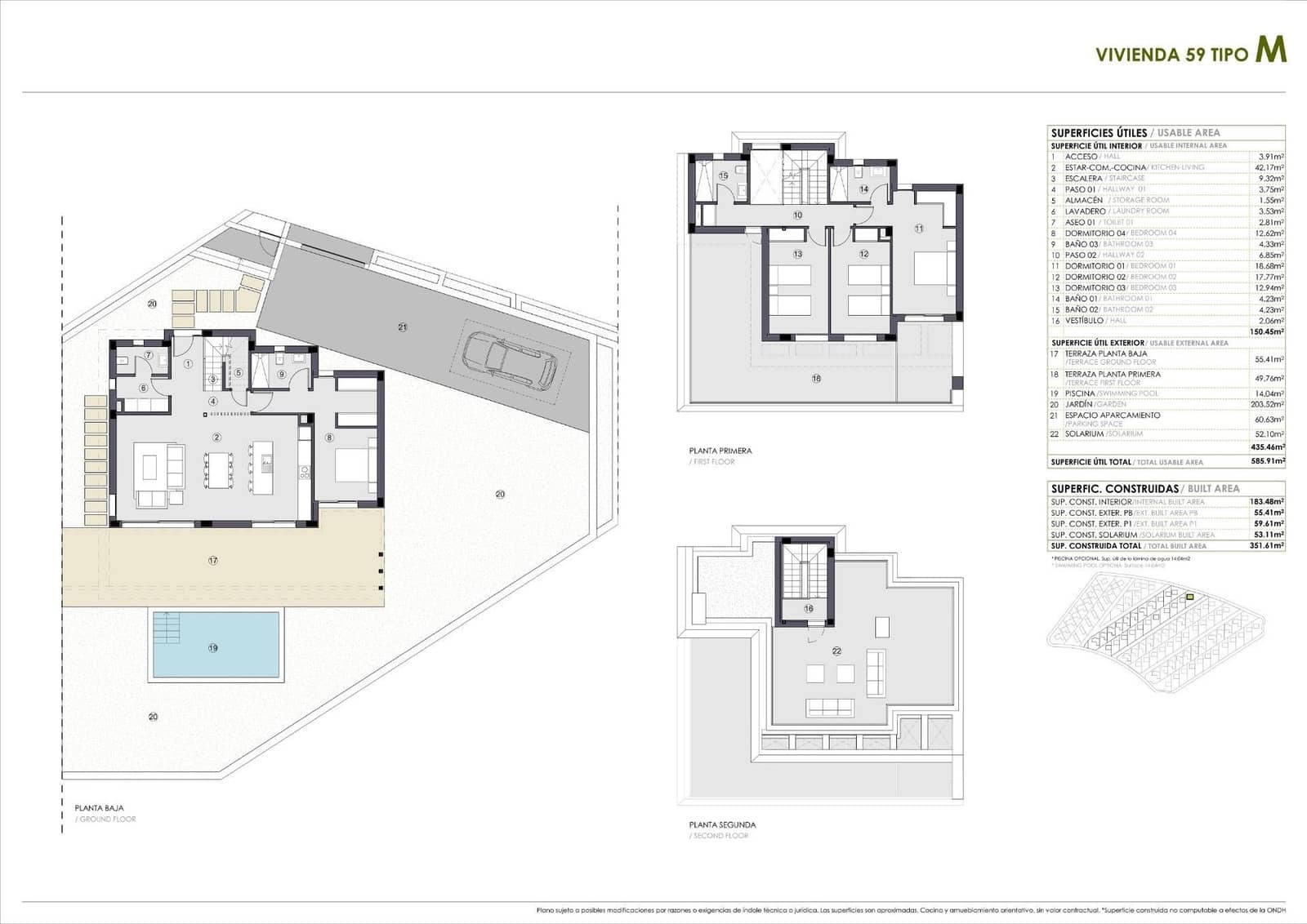 4 bedroom Villa for sale in Polop with pool - € 979,700 (Ref: 9839476)