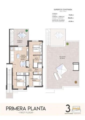 2 chambre Bungalow à vendre à San Miguel de Salinas avec piscine - 273 800 € (Ref: 9855625)