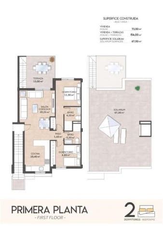 2 chambre Bungalow à vendre à San Miguel de Salinas avec piscine - 273 800 € (Ref: 9855625)