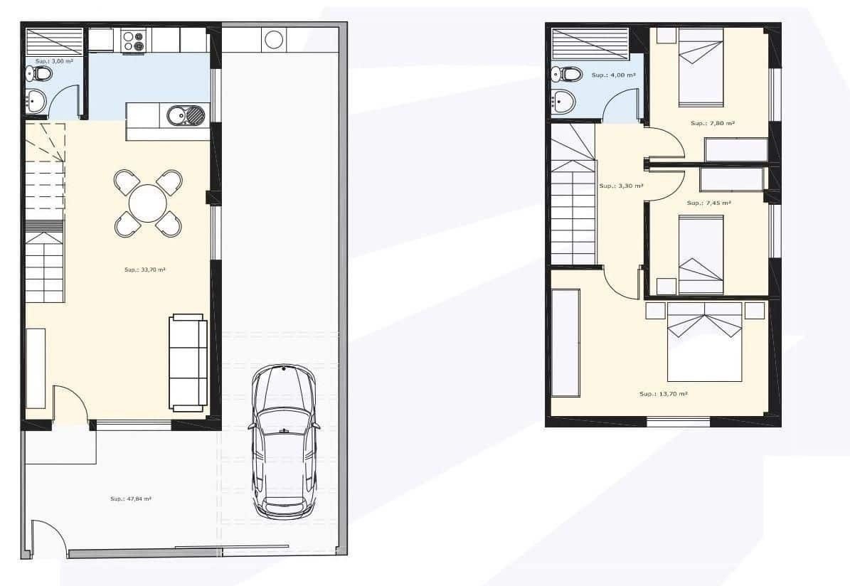 3 slaapkamer Rijtjeshuis te koop in Pilar de la Horadada - € 299.900 (Ref: 9879003)