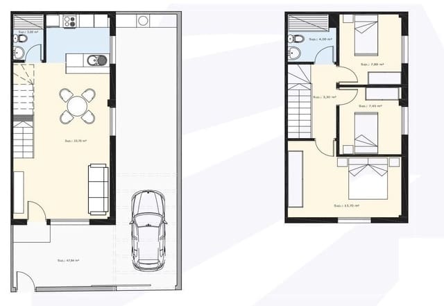 3 slaapkamer Rijtjeshuis te koop in Pilar de la Horadada - € 299.900 (Ref: 9879003)