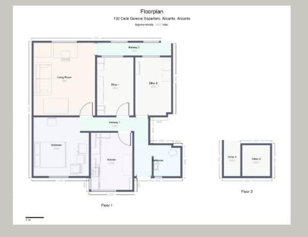 Piso de 2 habitaciones en Alicante / Alacant ciudad en venta - 125.000 € (Ref: 9978999)