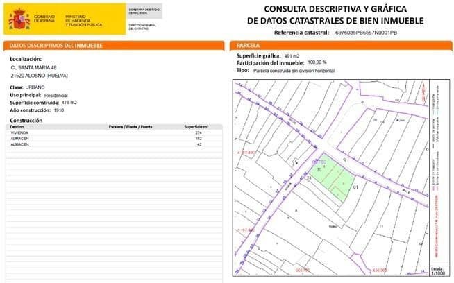 Ruin for sale in Alosno - € 109,990 (Ref: 7808061)