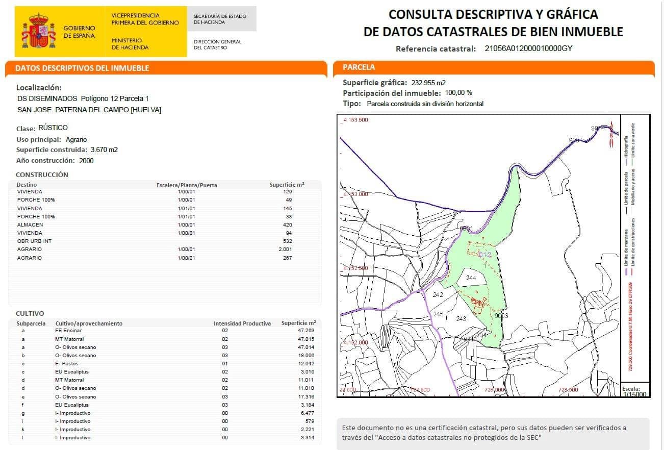 6 soveværelse Finca/Landehus til salg i Paterna del Campo - € 1.290.000 (Ref: 8392329)