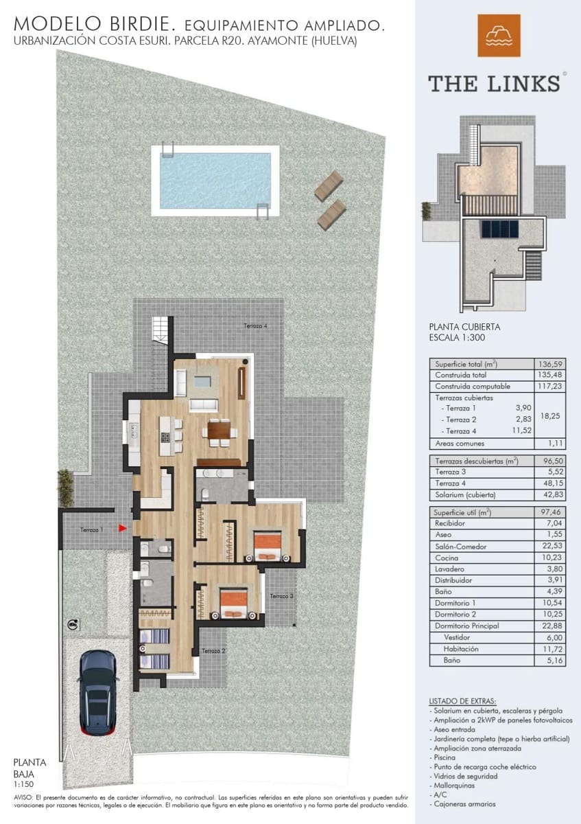 3 bedroom Villa for sale in Ayamonte with pool - € 352,000 (Ref: 8849565)