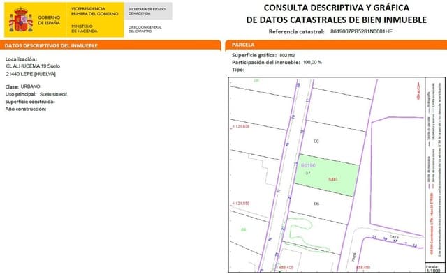 Area Edificabile in vendita in Lepe - 85.000 € (Rif: 9202525)