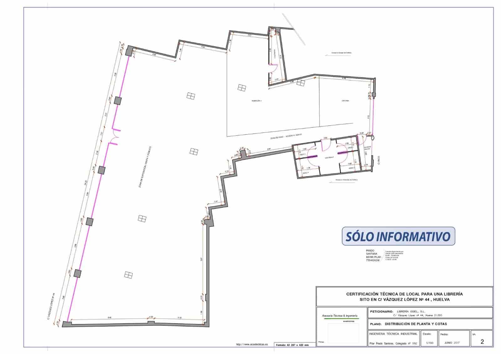 Local Commercial de 17 chambres à louer à Huelva ville - 3 500 € (Ref: 9379144)