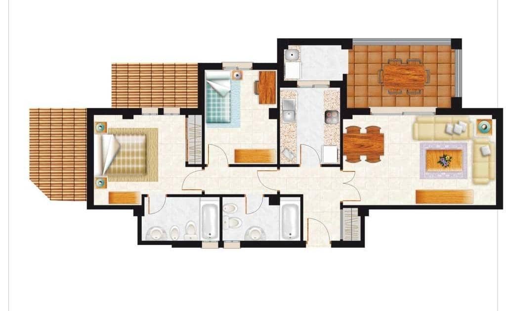 2 bedroom Apartment for sale in Ayamonte with pool - € 185,000 (Ref: 9839396)