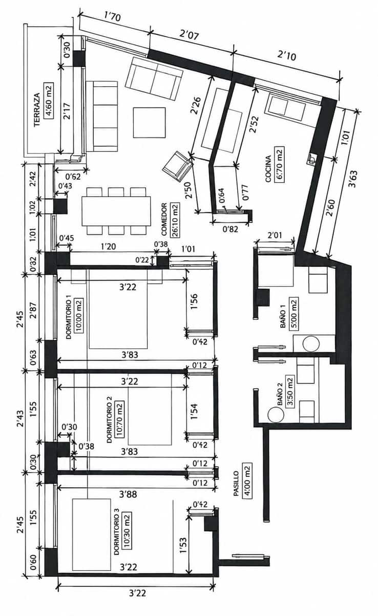 3 Zimmer Wohnung zu verkaufen in Murcia Stadt - 105.900 € (Ref: 10093980)