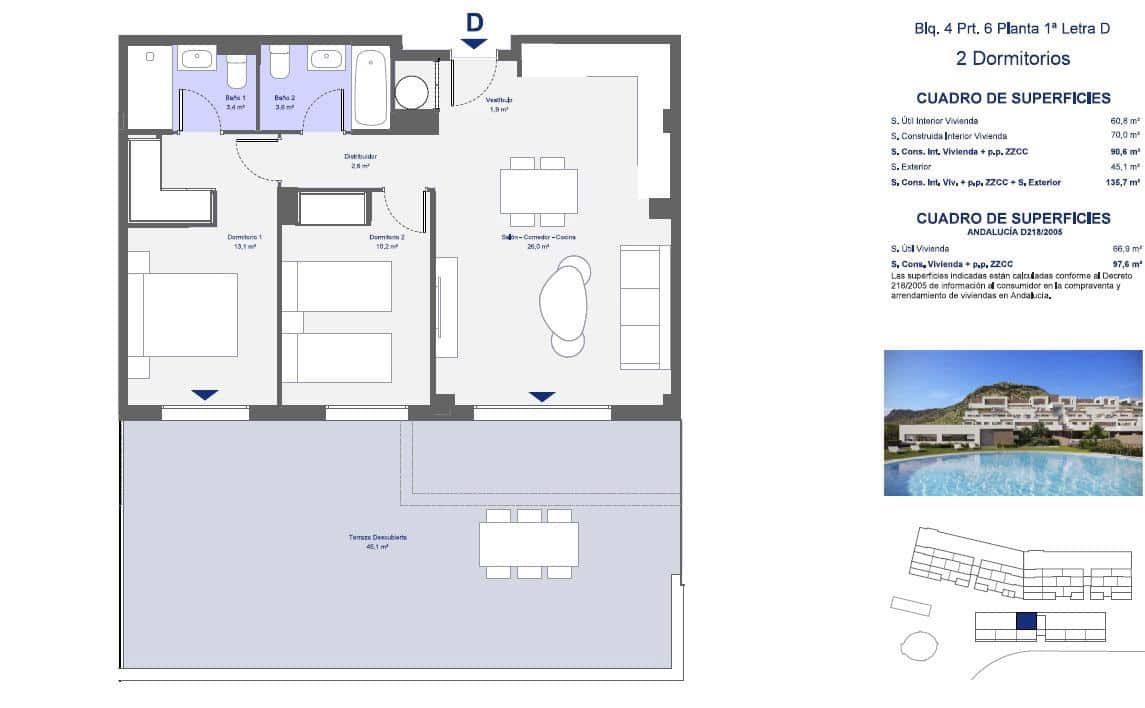 2 soverom Leilighet til salgs i San Juan de los Terreros med svømmebasseng garasje - € 231 000 (Ref: 10173027)