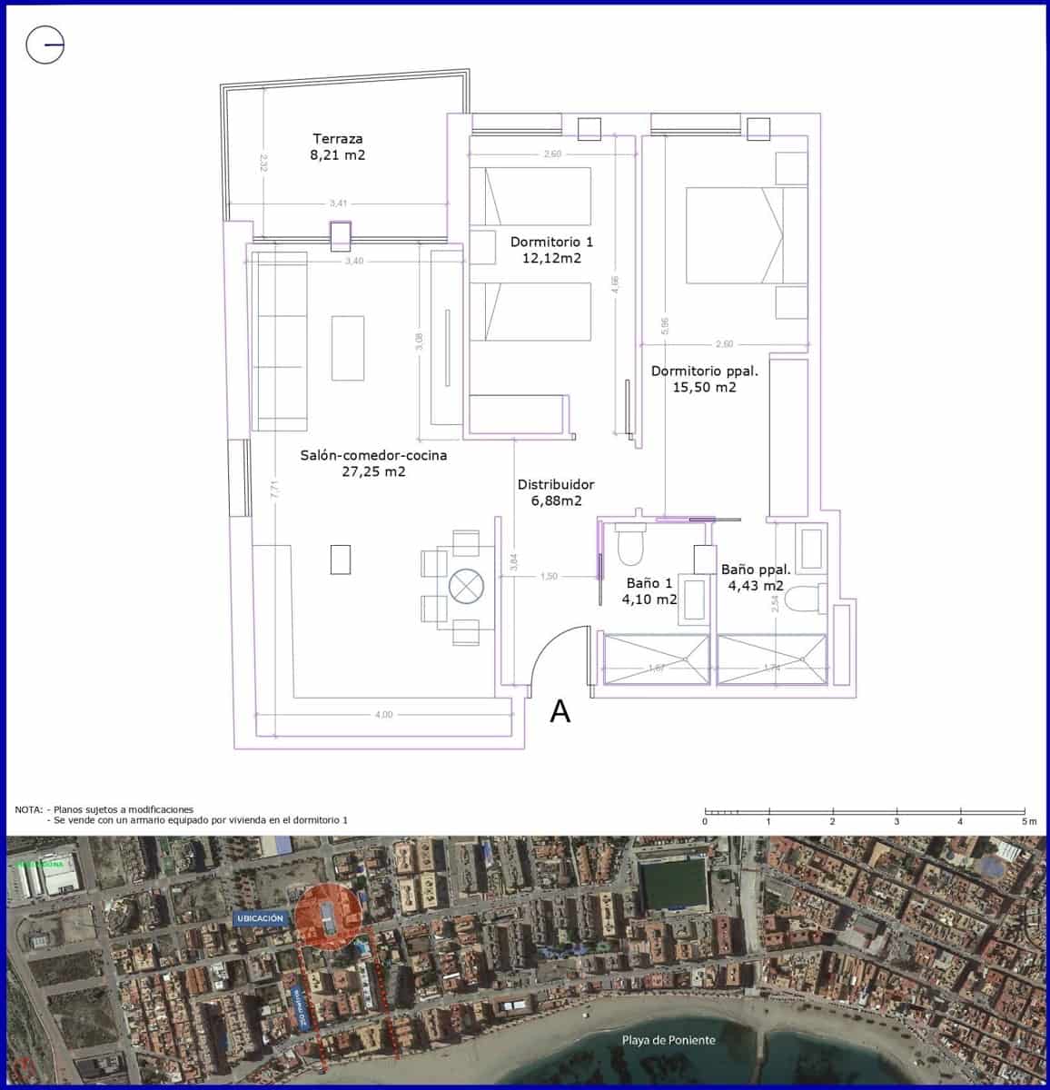 2 soveværelse Lejlighed til salg i Aguilas med swimmingpool garage - € 245.000 (Ref: 9625583)