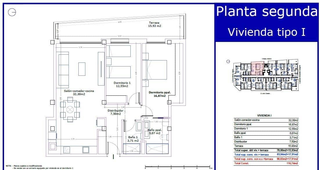 2 sovrum Lägenhet till salu i Aguilas med pool garage - 260 000 € (Ref: 9625583)