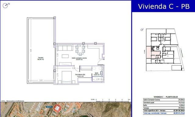 Apartamento de 1 habitación en Aguilas en venta - 180.000 € (Ref: 9627519)