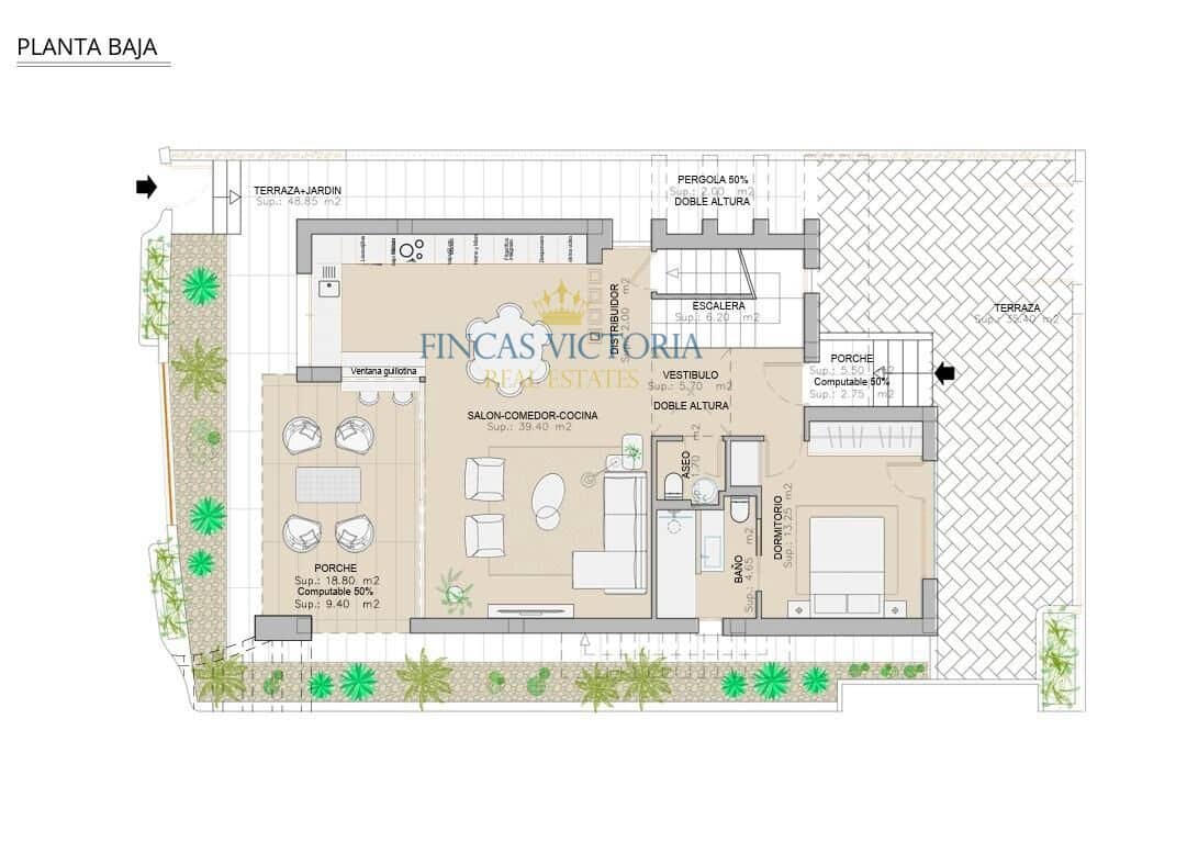 3 Zimmer Villa zu verkaufen in San Juan de los Terreros mit Pool Garage - 505.900 € (Ref: 9818250)