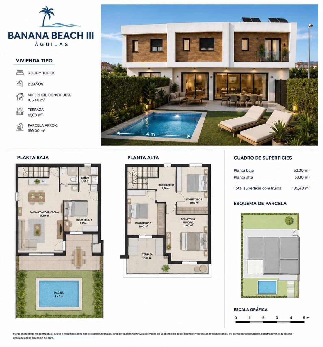 3 sypialnia Willa na sprzedaż w Aguilas z basenem - 345 000 € (Ref: 9865221)