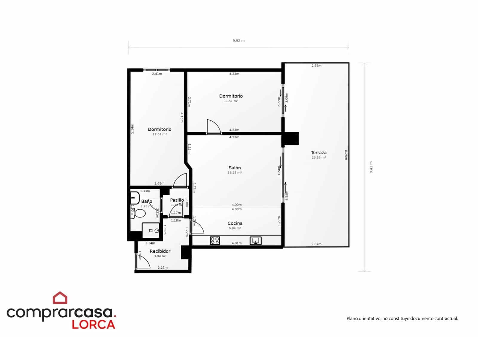 2 sypialnia Penthouse na sprzedaż w Lorca z garażem - 129 900 € (Ref: 9456295)