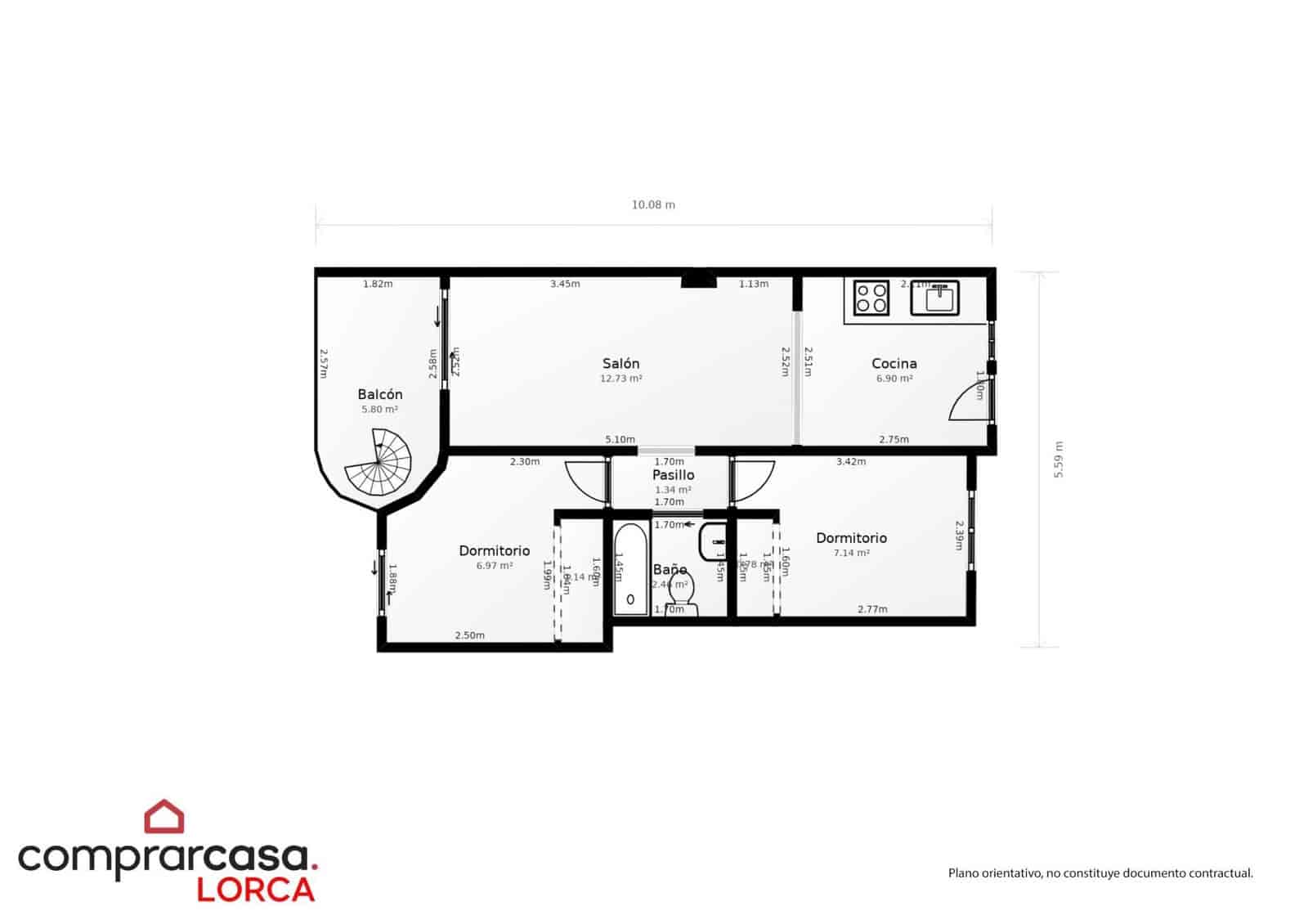 2 sypialnia Apartament na sprzedaż w Aguilas z basenem - 109 900 € (Ref: 9843422)