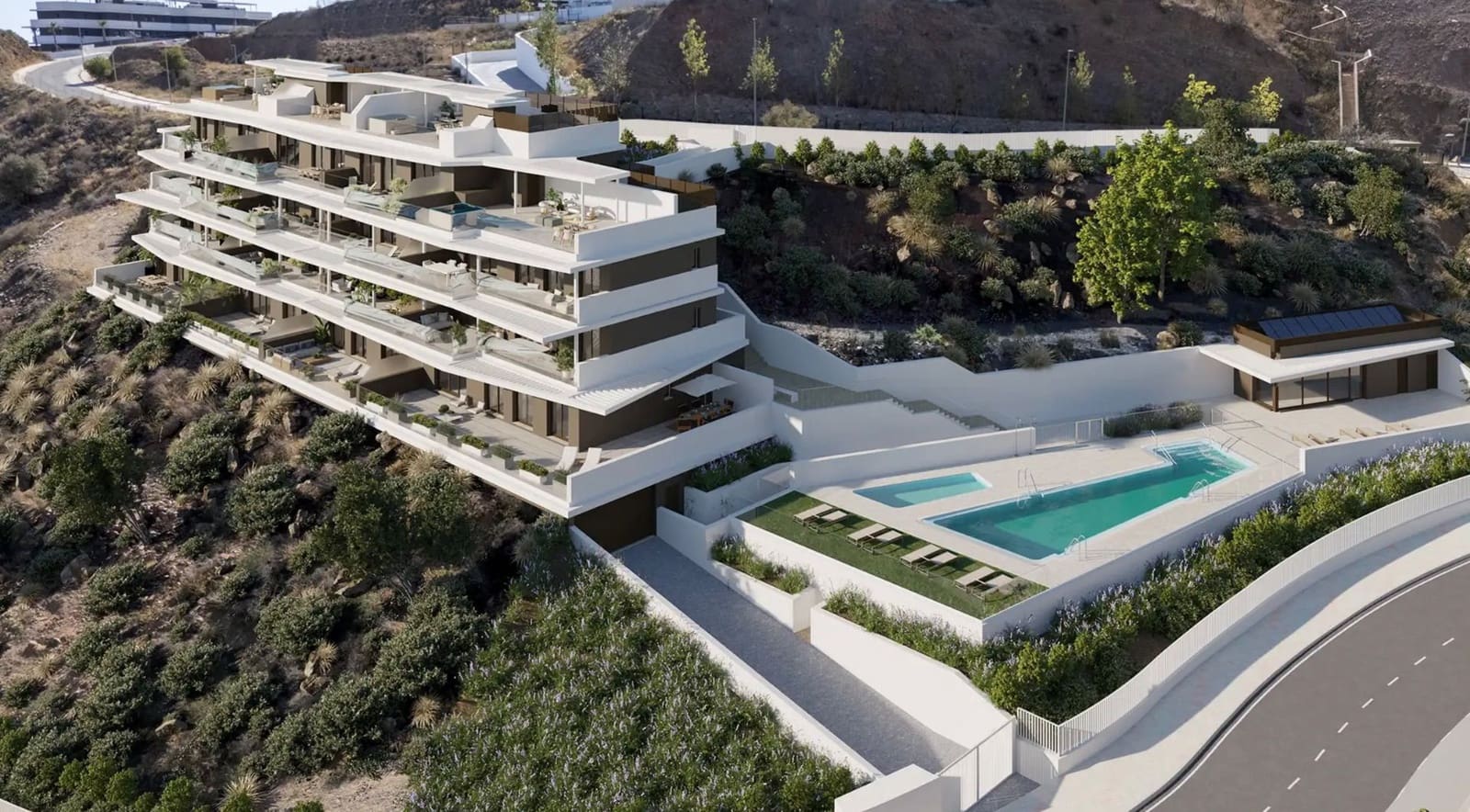 2 soveværelse Penthouse til salg i Malaga by med swimmingpool garage - € 632.000 (Ref: 9284901)