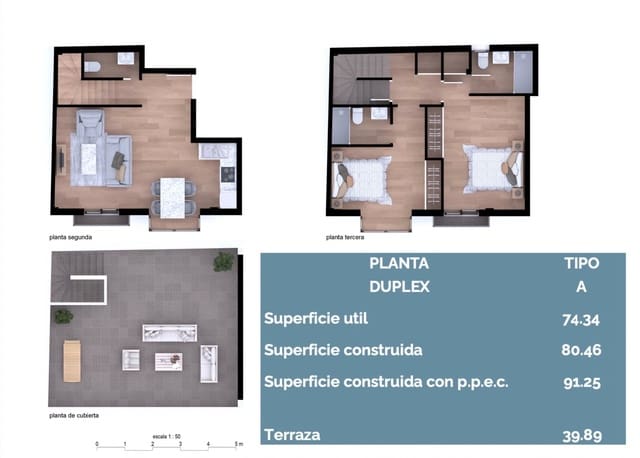 2 makuuhuone Kattohuoneisto myytävänä paikassa Málaga kaupunki mukana 
autotalli - 596 000 € (Ref: 9451636)