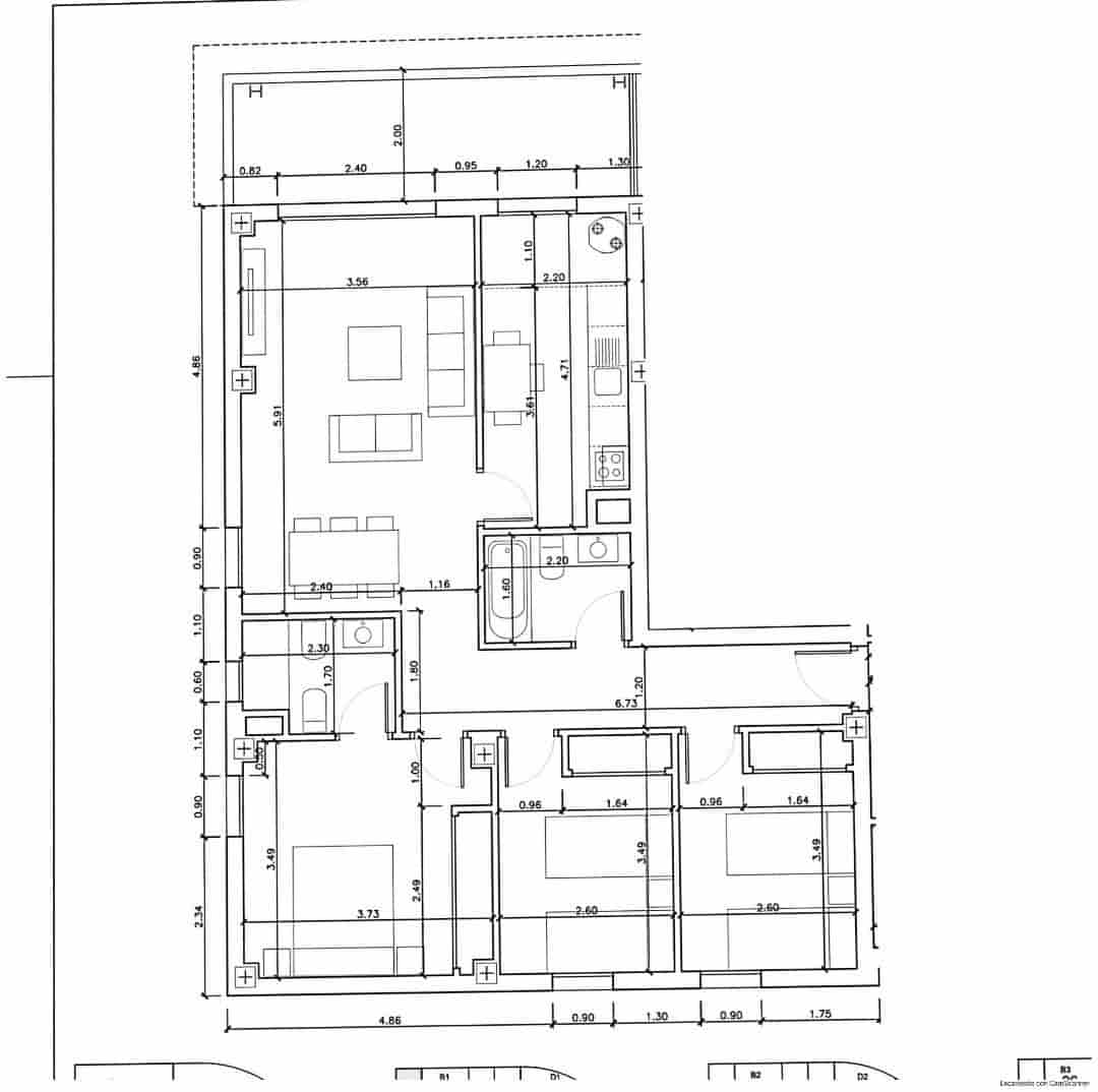 3 Zimmer Wohnung zu vermieten in Camas mit Pool Garage - 1.000 € (Ref: 7961960)