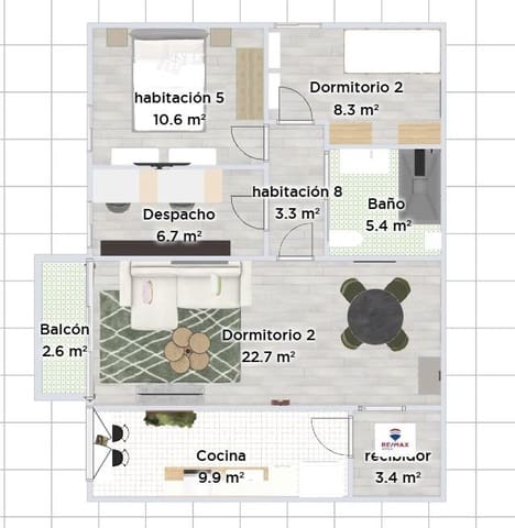 3 soverom Leilighet til salgs i Parque Alcosa, Sevilla by - € 150 000 (Ref: 9174598)