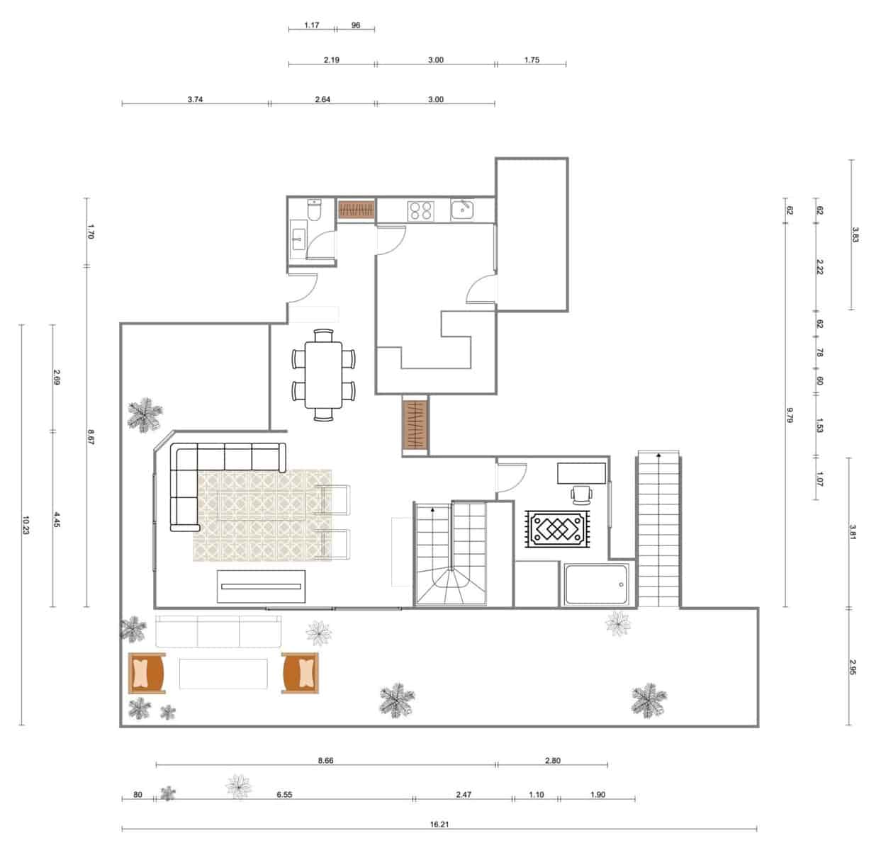 4 chambre Penthouse à vendre à Madrid ville avec piscine garage - 1 500 000 € (Ref: 9784988)