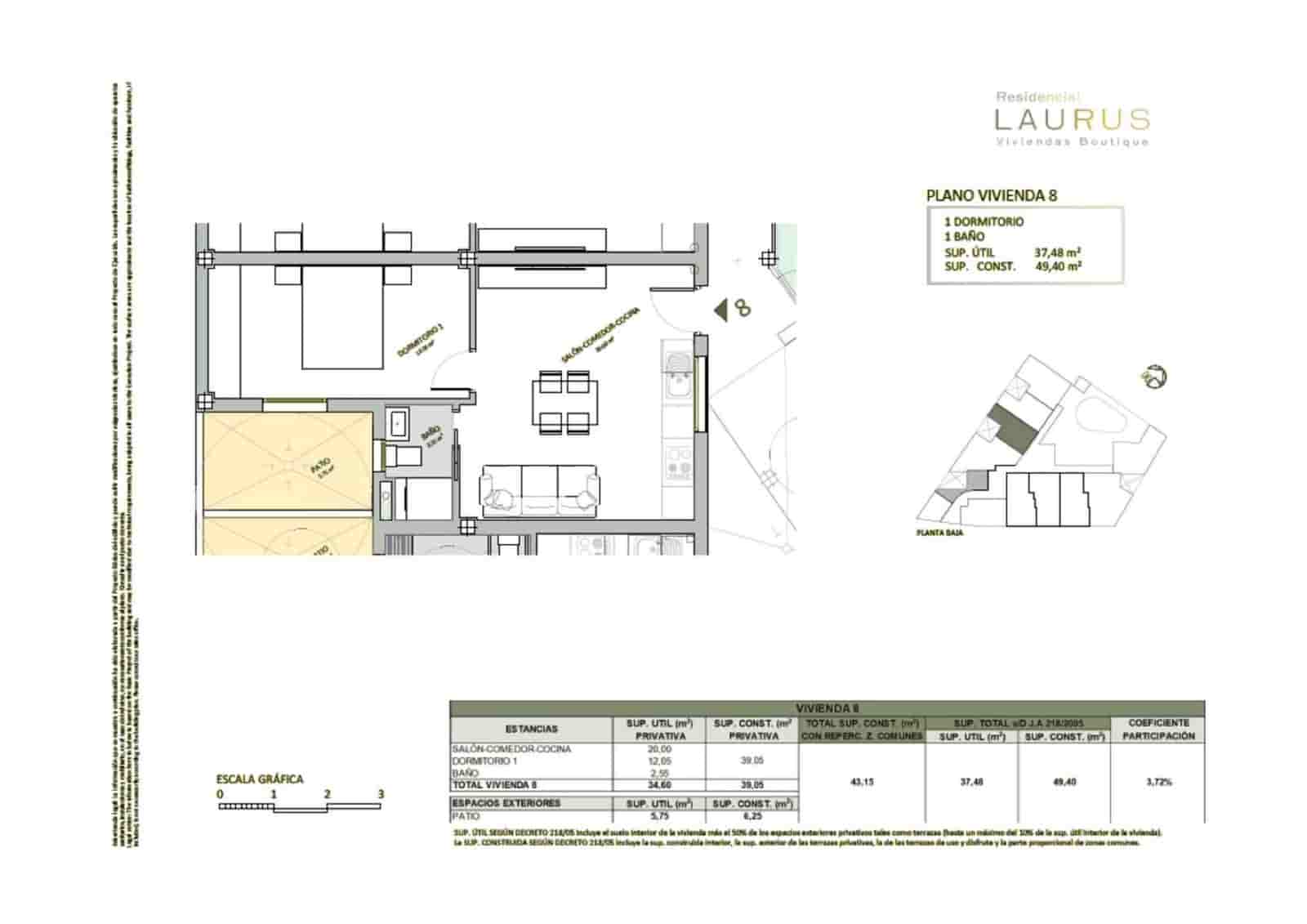 1 bedroom Flat for sale in Espartinas with pool garage - € 153,500 (Ref: 9973394)