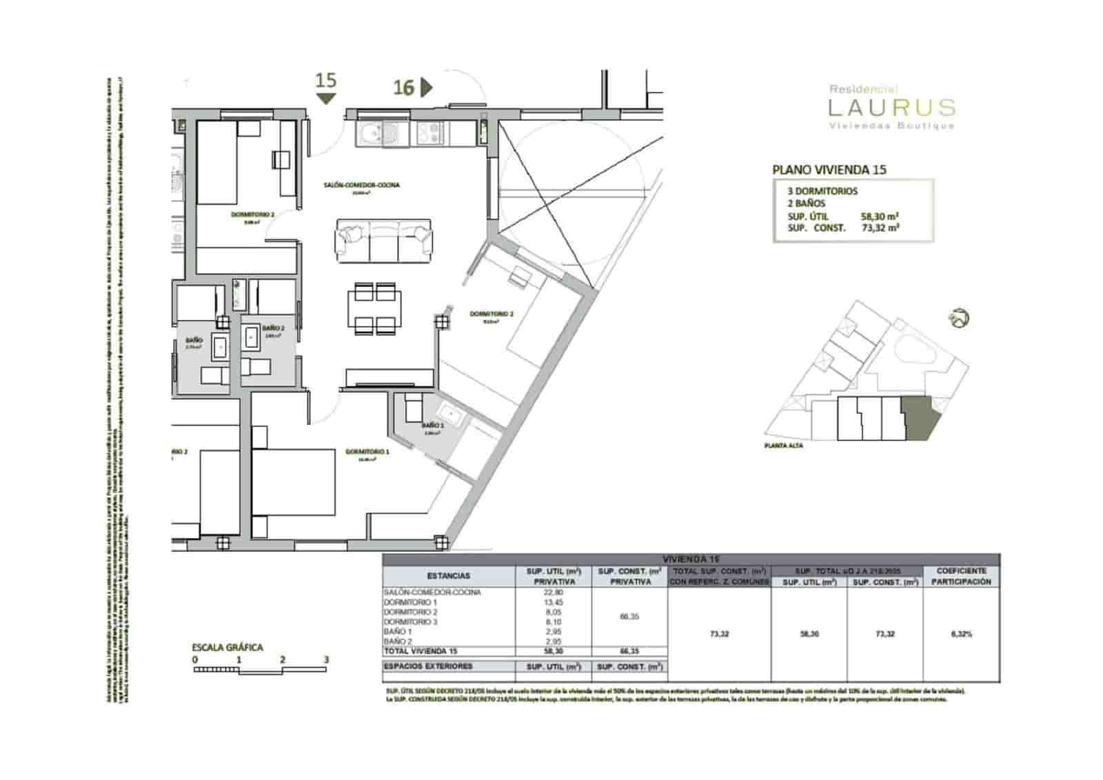 3 sypialnia Mieszkanie na sprzedaż w Espartinas z basenem garażem - 199 000 € (Ref: 9975530)