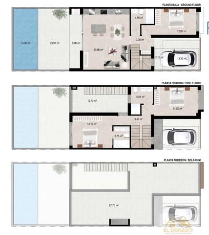 3 camera da letto Villa in vendita in Ciudad, San Javier con piscina - 295.000 € (Rif: 8577392)