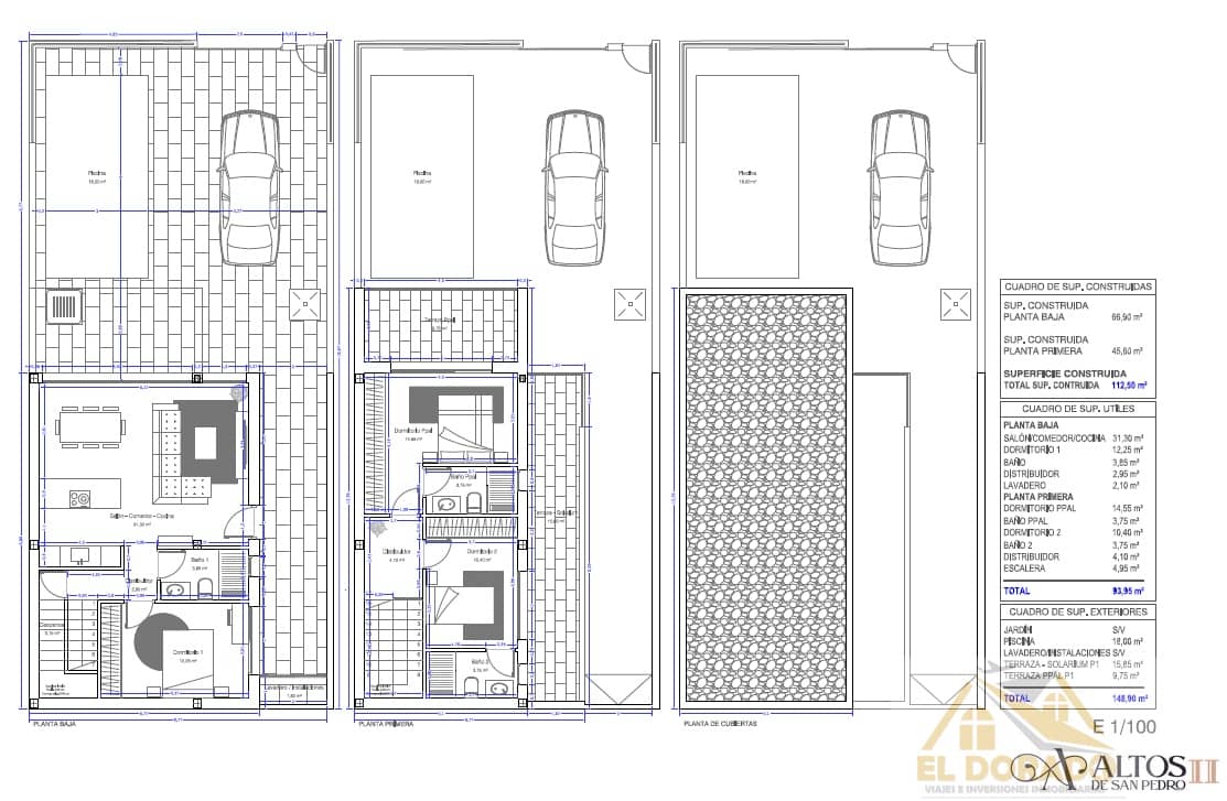 3 soveværelse Villa til salg i San Pedro del Pinatar med swimmingpool garage - € 410.000 (Ref: 9160627)