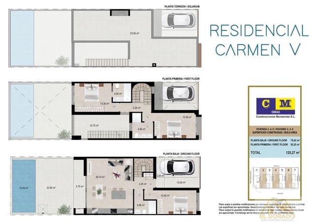 3 slaapkamer Villa te koop in Ciudad, San Javier met zwembad - € 287.900 (Ref: 9491181)