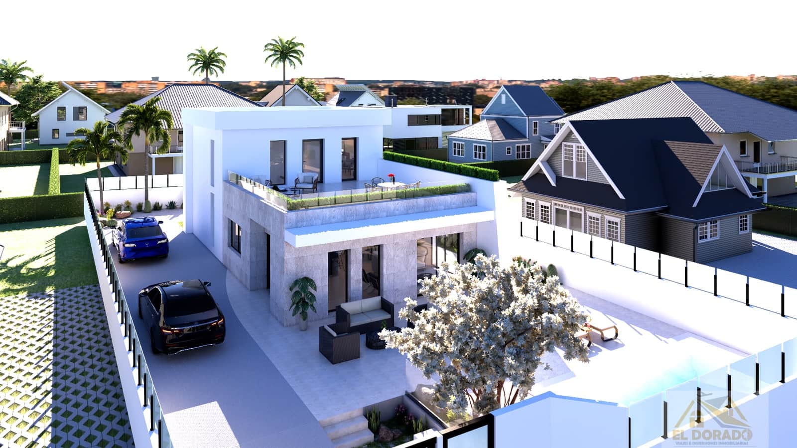 3 soverom Villa til salgs i Benferri med svømmebasseng garasje - € 396 000 (Ref: 9646235)