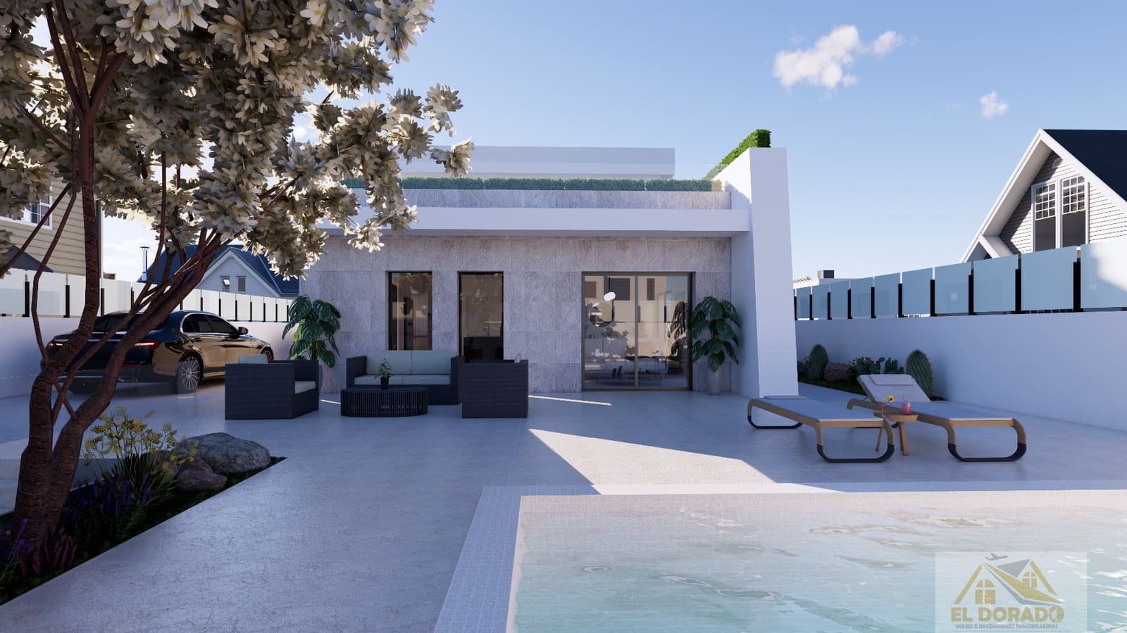 3 chambre Villa/Maison à vendre à Benferri avec piscine garage - 396 000 € (Ref: 9646235)