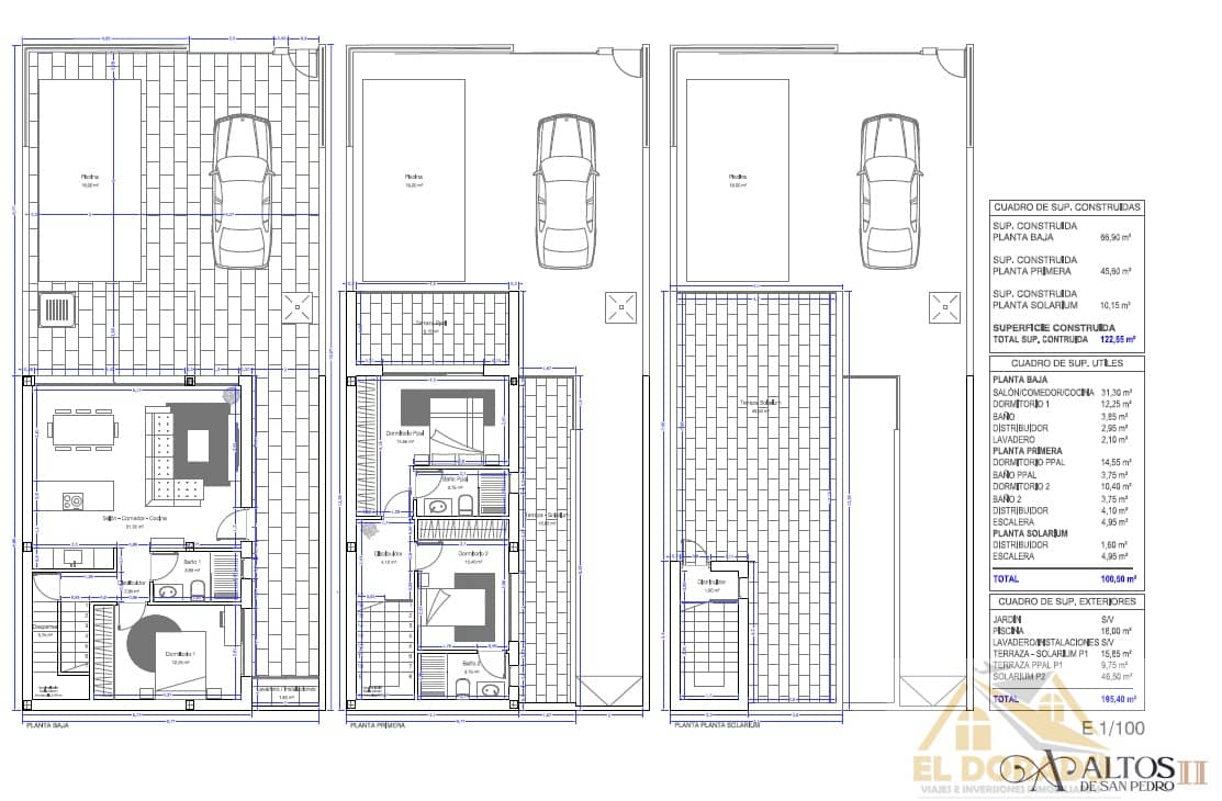 3 chambre Villa/Maison à vendre à San Pedro del Pinatar avec piscine garage - 425 000 € (Ref: 9656120)