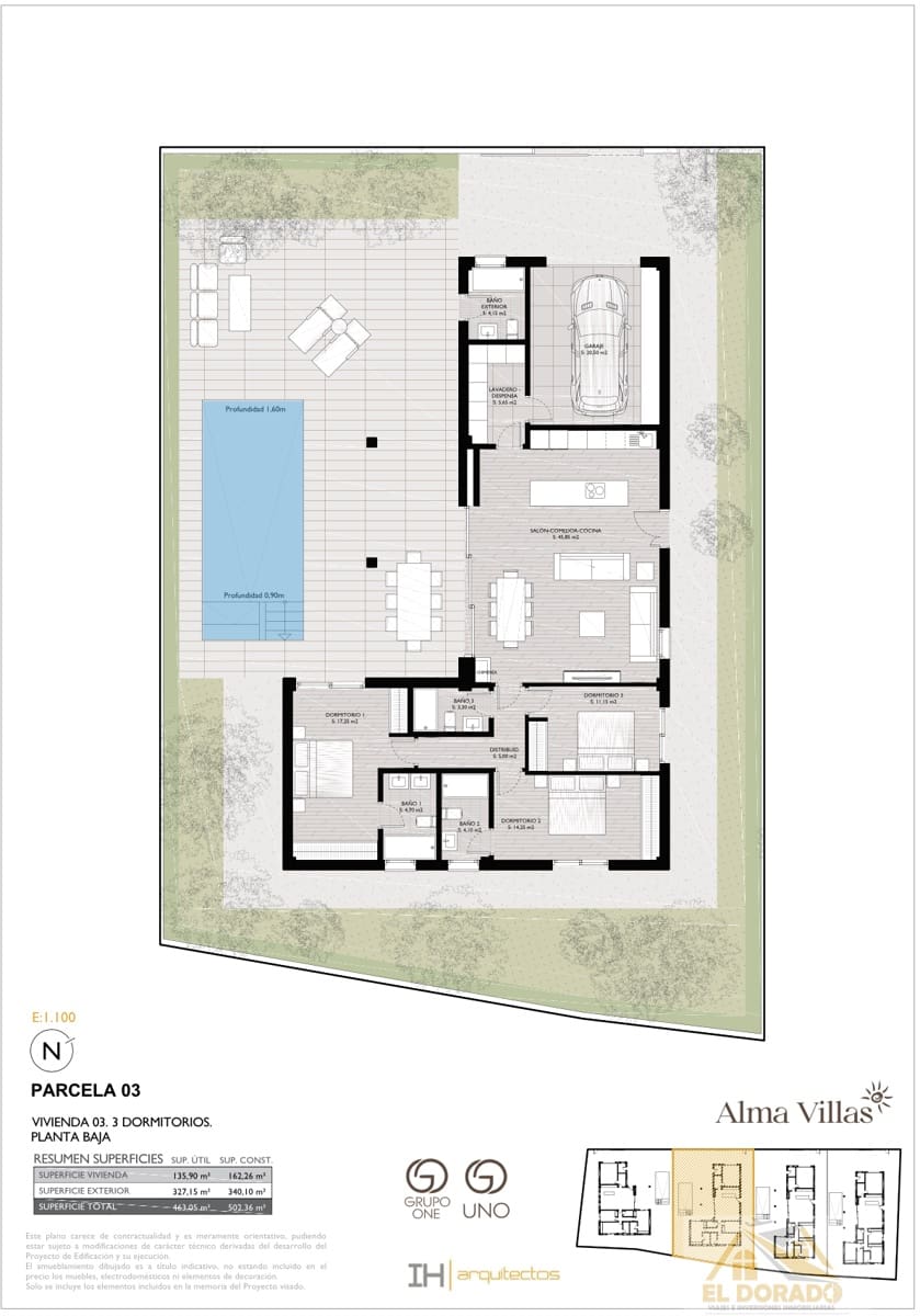 3 soverom Villa til salgs i San Pedro del Pinatar med svømmebasseng garasje - € 819 950 (Ref: 9833992)