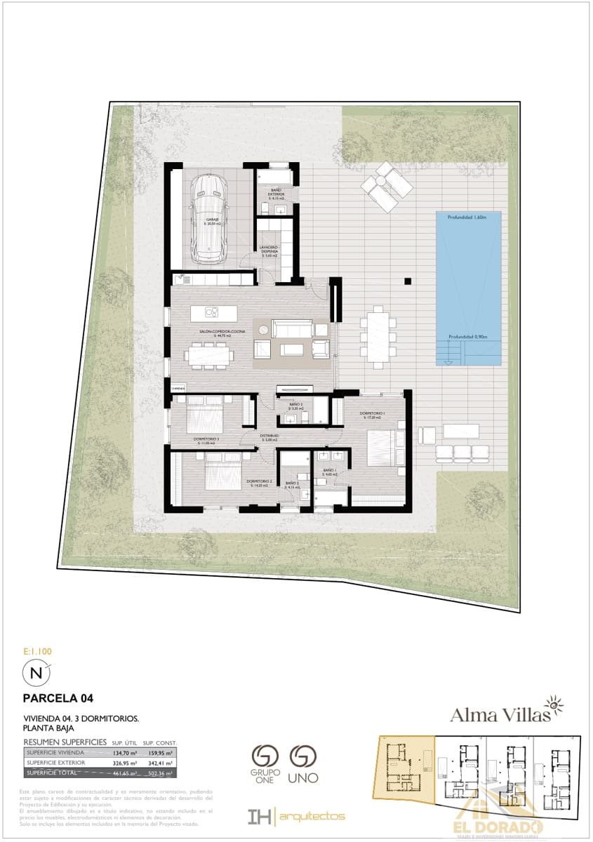3 soverom Villa til salgs i San Pedro del Pinatar med svømmebasseng garasje - € 819 950 (Ref: 9833992)