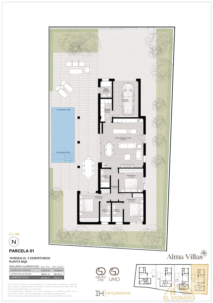 3 soverom Villa til salgs i San Pedro del Pinatar med svømmebasseng garasje - € 819 950 (Ref: 9833992)