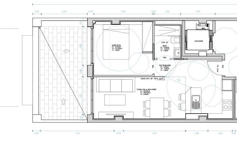 1 soveværelse Penthouse til leje i Santa Coloma de Gramenet - € 1.640 (Ref: 9270106)