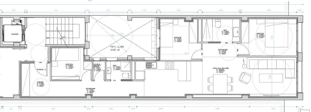 3 sovrum Lägenhet att hyra i Santa Coloma de Gramenet - 2 130 € (Ref: 9270107)