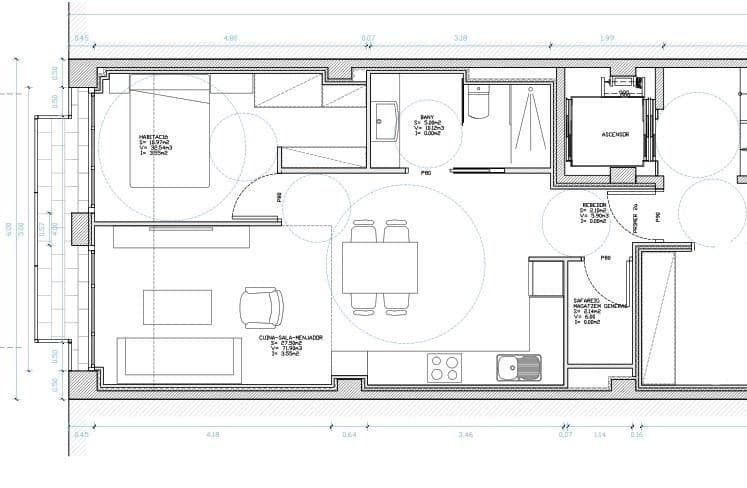 1 soveværelse Lejlighed til leje i Sant Adria de Besos - € 1.420 (Ref: 9270133)