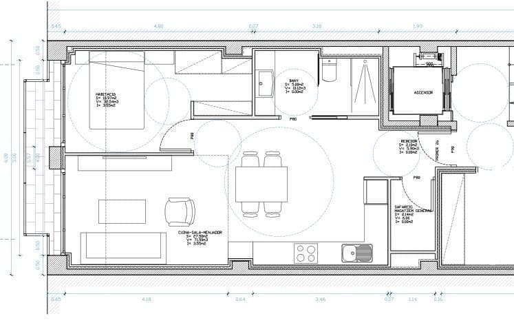 1 soverom Leilighet til leie i Sant Adria de Besos - € 1 690 (Ref: 9270133)