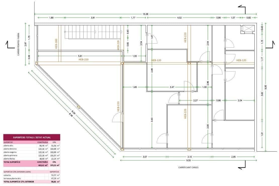 Pensión/Hostal de 11 habitaciones en Santa Coloma de Gramenet en alquiler - 11.000 € (Ref: 9270144)