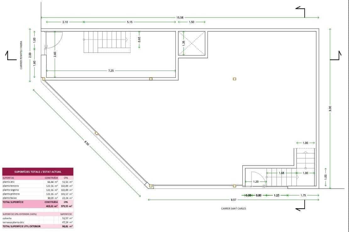 Pensión/Hostal de 11 habitaciones en Santa Coloma de Gramenet en alquiler - 11.000 € (Ref: 9270144)
