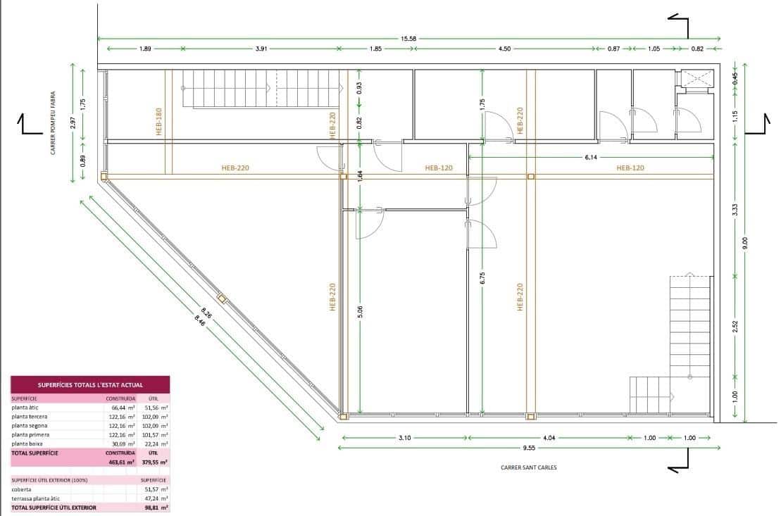 Pensión/Hostal de 11 habitaciones en Santa Coloma de Gramenet en alquiler - 11.000 € (Ref: 9270144)