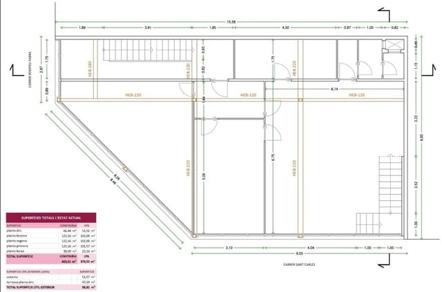 15 soveværelse Guesthouse/B & B til salg i Santa Coloma de Gramenet - € 1.100.000 (Ref: 9270175)