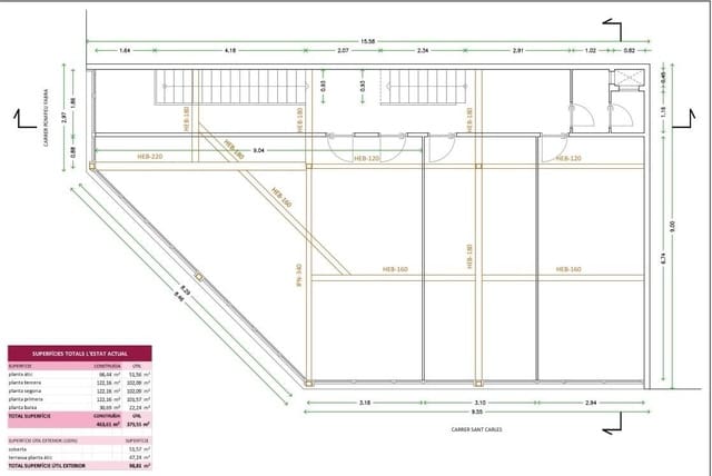 11 slaapkamer Gastenverblijf/B&B te koop in Santa Coloma de Gramenet - € 1.100.000 (Ref: 9270175)