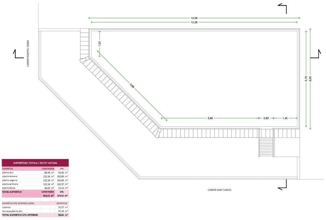 Oficina de 11 habitaciones en Santa Coloma de Gramenet en venta - 1.350.000 € (Ref: 9270207)