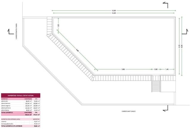 Oficina de 11 habitaciones en Santa Coloma de Gramenet en venta - 1.350.000 € (Ref: 9270207)